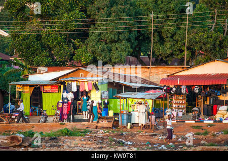 Old Entebbe market site, now a wasteland, Kitoro district, Entebbe, Wakiso, Uganda Stock Photo