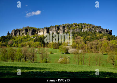 Elbsandsteingebirge, Saxon Switzerland, Pfaffenstein, Sächsische Schweiz Stock Photo