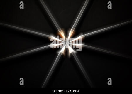 Set of black pencils on black background, large abstract painting Stock Photo