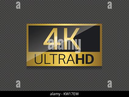 4K TV screen Stock Vector