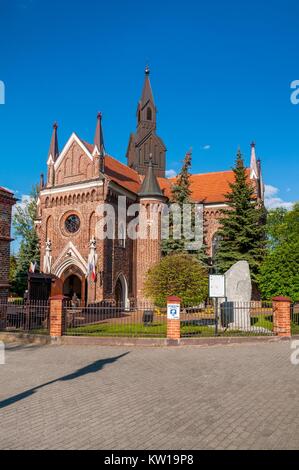 Gothic Church of St. Andrew the Apostle. Konin, Greater Poland Voivodeship, Poland. Stock Photo