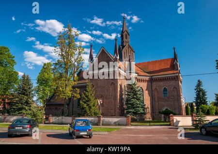 Gothic Church of St. Andrew the Apostle. Konin, Greater Poland Voivodeship, Poland. Stock Photo