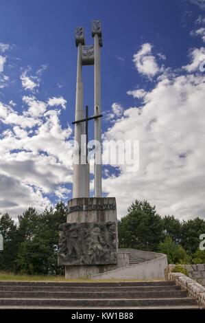 Monument in honor of those murdered in the Valley of Death. Bydgoszcz, Kuyavian-Pomeranian Voivodeship, Poland. Stock Photo