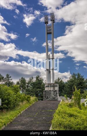 Monument in honor of those murdered in the Valley of Death. Bydgoszcz, Kuyavian-Pomeranian Voivodeship, Poland. Stock Photo