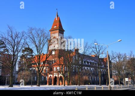 Town hall. Inowroclaw, Kuyavian-Pomeranian Voivodeship, Poland. Stock Photo