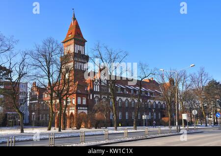 Town hall. Inowroclaw, Kuyavian-Pomeranian Voivodeship, Poland. Stock Photo