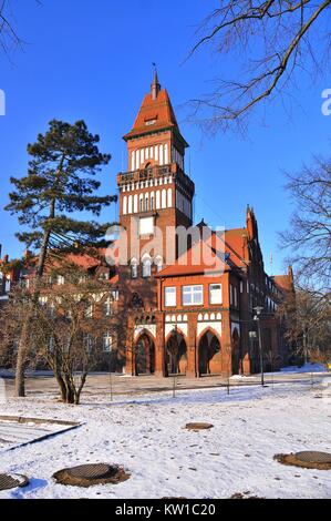 Town hall. Inowroclaw, Kuyavian-Pomeranian Voivodeship, Poland. Stock Photo