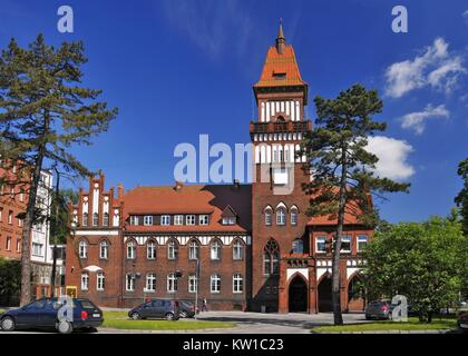 Town hall. Inowroclaw, Kuyavian-Pomeranian Voivodeship, Poland. Stock Photo