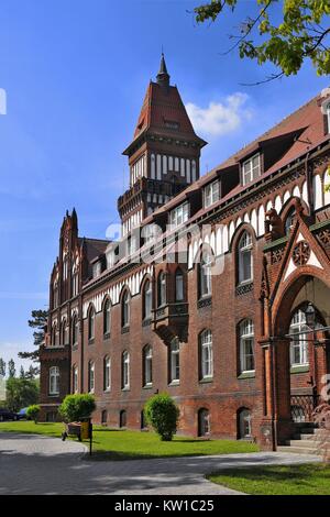 Town hall. Inowroclaw, Kuyavian-Pomeranian Voivodeship, Poland. Stock Photo