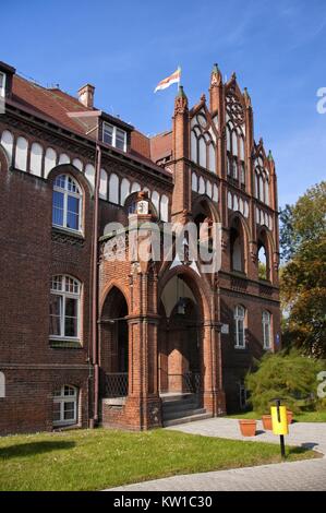 Town hall. Inowroclaw, Kuyavian-Pomeranian Voivodeship, Poland. Stock Photo