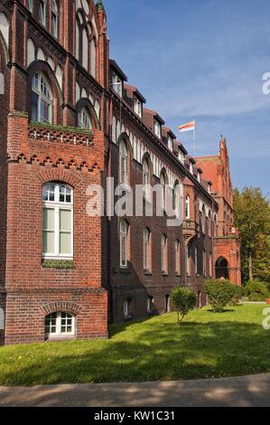 Town hall. Inowroclaw, Kuyavian-Pomeranian Voivodeship, Poland. Stock Photo