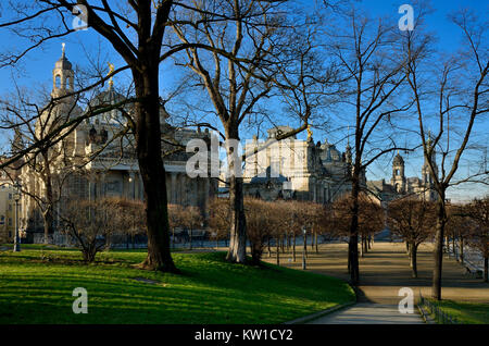 Bruehlscher Garden In The Old Town Of Dresden With The