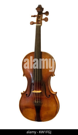 Violin made by Bartolomeo Giuseppe Guarneri, called the Cannone, owned by the Italian composer and violinist Nicolo Paganini (1782-1840) Stock Photo