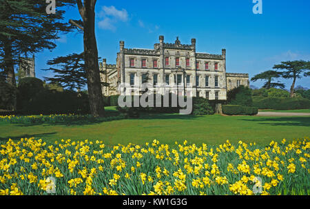 Elvaston Castle in spring, near Derby, Derbyshire, England Stock Photo