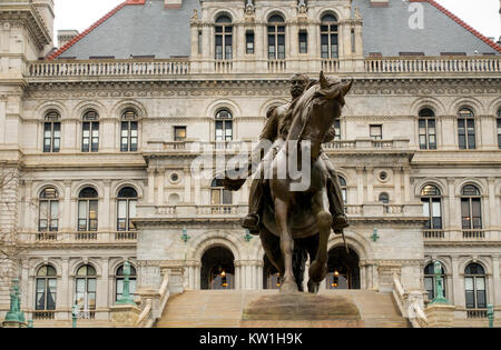 Albany NY capital building Stock Photo