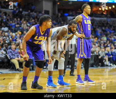 Memphis, USA. 28th Dec, 2017.  LSU defeated the Memphis Tigers, 71-61, at the FedEx Forum. Credit: Cal Sport Media/Alamy Live News Stock Photo