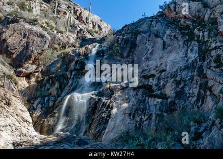 Hidden Falls in Catalina State Park near Oro Valley, Arizona. Stock Photo