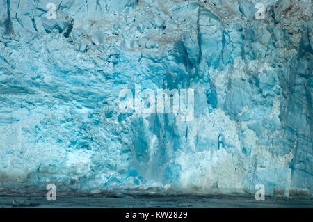 Hubbard Glacier located in eastern Alaska and part of Yukon, Canada, and named after Gardiner Hubbard. Stock Photo