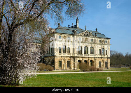 Dresden, palace in the big garden, Palais im Großer Garten Stock Photo
