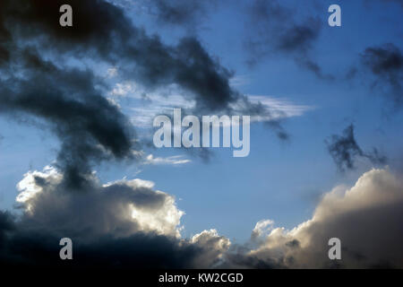 Thunderclouds with clouds on sky Stock Photo