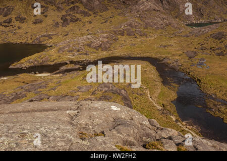 Loch na Cuilce - Cuilin Hills Stock Photo