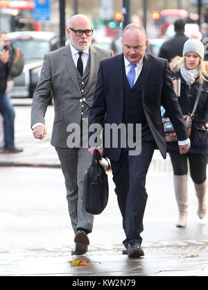 Gary Goldsmith arrives at court for sentencing. Goldsmith, who is the uncle of Catherine, Duchess of Cambridge, was charged with assaulting his wife following a night out at a London charity event.  Featuring: Gary Goldsmith Where: London, United Kingdom When: 28 Nov 2017 Credit: Danny Martindale/WENN Stock Photo