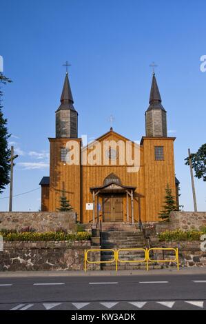 Holy Heart of Jesus Church in Jeleniewo, Podlaskie Voivodeship. Stock Photo