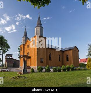 Holy Heart of Jesus Church in Jeleniewo, Podlaskie Voivodeship. Stock Photo