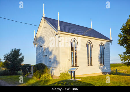 North Grand Pre Community Church, Grand Pre, Annapolis Valley, Nova Scotia, Canada Stock Photo