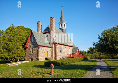 Memorial Church, Grand Pre, Annapolis Valley, Nova Scotia, Canada Stock Photo