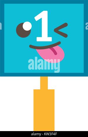 colorful funny and cute cherring board kawaii vector illustration Stock Vector