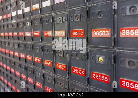 Post Office boxes in Australia Stock Photo