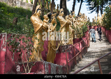 ten thousand buddhas monastery in sha tin hong kong Stock Photo