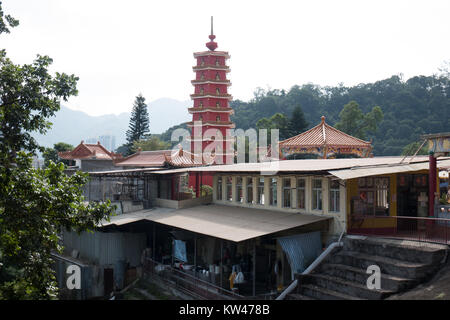 ten thousand buddhas monastery in sha tin hong kong Stock Photo