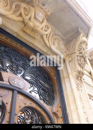 Bilbao   Alameda de Recalde, Casa Montero 12 Stock Photo