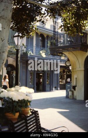 New Orleans Square section of Disneyland, Anaheim, California, 1975. Stock Photo