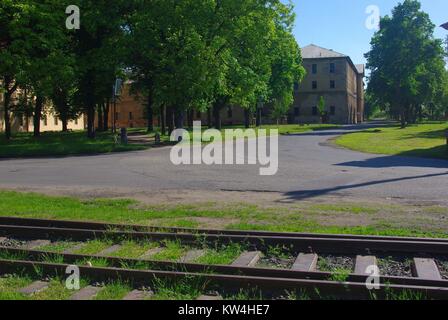 The town of Terezín (Theresienstadt) in the Czech Republic, known for the concentration camp Stock Photo