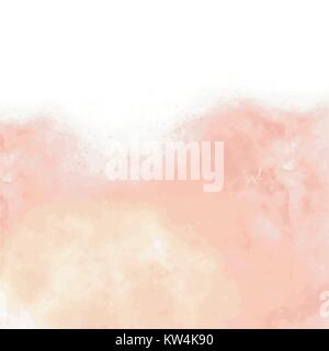 orange and yellow watercolor cloudscape pattern, vector Illustration Stock Vector