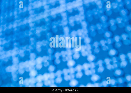 Abstract digital blue background in an abstract defocus blue bokeh Stock Photo