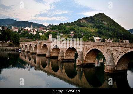 old stone bridge in Bosnia Stock Photo