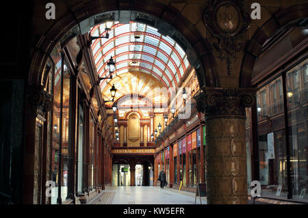 Central Arcade, Newcastle upon Tyne. As seen from the Market St entrance. Stock Photo