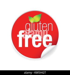 Gluten free label tag Stock Vector