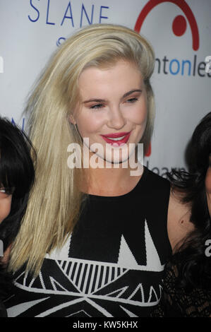 NEW YORK, NY - JANUARY 29: (L-R) Actor Alec Baldwin, host and wife Hilaria Baldwin, and model Ireland Baldwin attend the 5th Annual Bent On Learning Inspire! Gala at The Prince George Ballroom on January 29, 2014 in New York City   People:  Ireland Baldwin Stock Photo