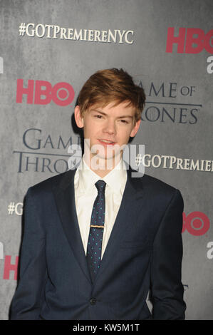 Thomas Brodie Sangster attending the Game Of Thrones Season 4