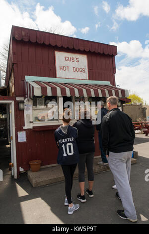 gus's hotdogs Watervliet NY Stock Photo