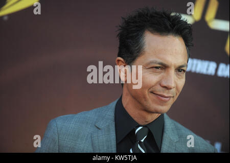 NEW YORK, NY - MAY 02: Benjamin Bratt attends '24: Live Another Day' World Premiere at Intrepid Sea on May 2, 2014 in New York City   People:  Benjamin Bratt Stock Photo