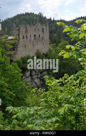 Oybin, ruined castle , Burgruine Stock Photo