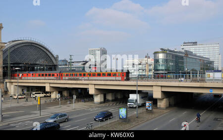 Dresden central station, Dresden Hauptbahnhof Stock Photo