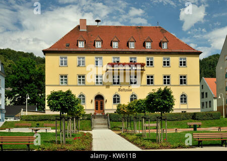 City hall, bath Schandau,  , Rathaus, Bad Schandau Stock Photo