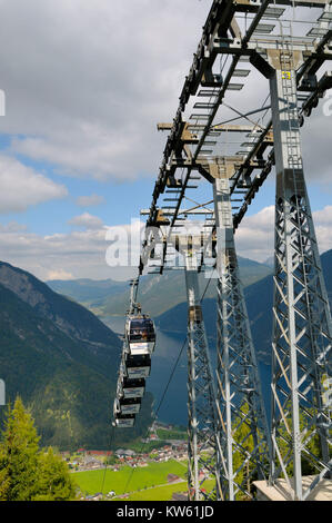 Cirque spiral road, Karwendelbahn Stock Photo